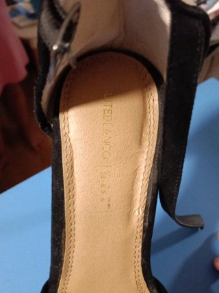 Tacones vintage negros y rosa