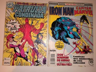 Comics clásicos retapados a 4€ cada uno.