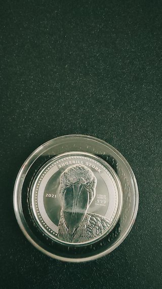 Plata 1 Oz 2021 Shoebill Stork R.D. Congo