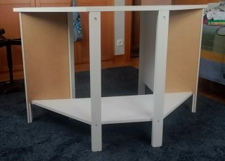 Escritorio de esquina blanco Ikea