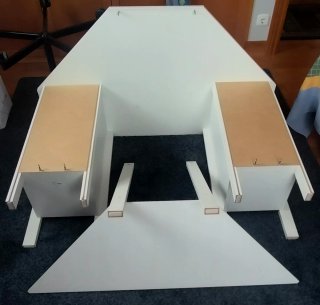 Escritorio de esquina blanco Ikea