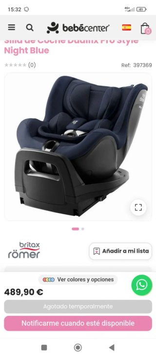 Britax Römer Silla de Coche Azul