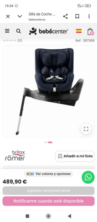 Britax Römer Silla de Coche Azul
