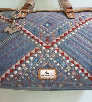Bolso Dogsbybeluchi Azul Multicolor