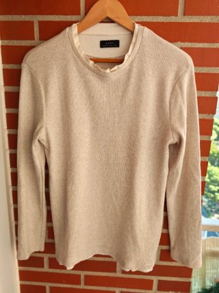 Jersey Zara punto ligero beige