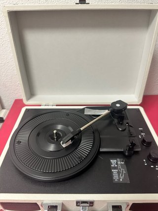 Tocadiscos Vinilo Blanco y Negro