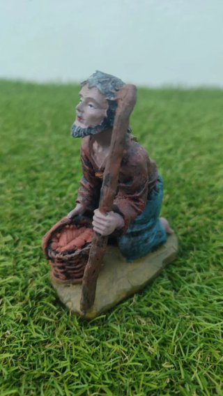 Figura Belén Atosa Pastor con Cesta