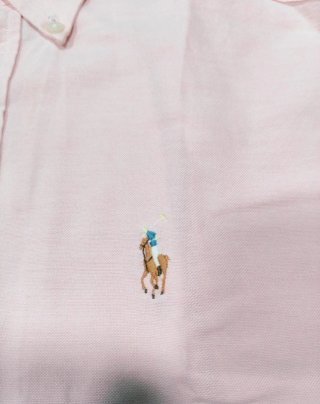 Camisa Oxford Rosa Ralph Lauren Niños T.14