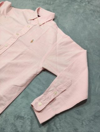 Camisa Oxford Rosa Ralph Lauren Niños T.14