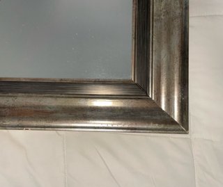 Espejo Vintage Plateado 80x40 cm