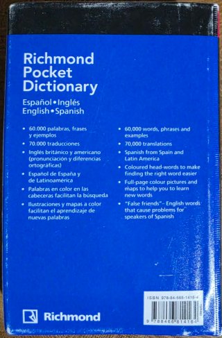 Richmond pocket dictionary español-inglés engli...