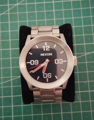 Reloj Nixon The Private SS Plata Negro