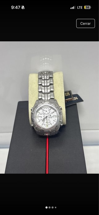 Reloj Citizen Cronógrafo Plata y Blanco