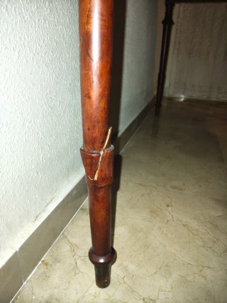 Mesa antigua mármol y madera - año 1920