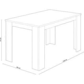 Mesa extensible blanca madera, incluye sillas