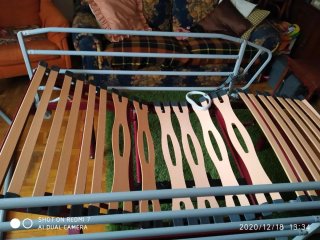 Cama articulada metálica con somier