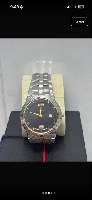 Pareja Relojes Festina Negro/Plata