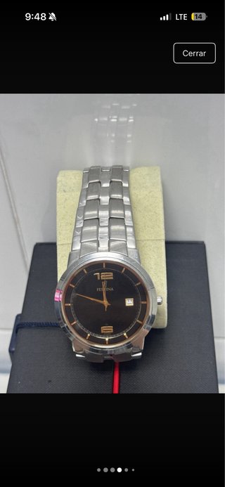 Pareja Relojes Festina Negro/Plata