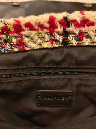 Bolso de hombro tweed cuadros