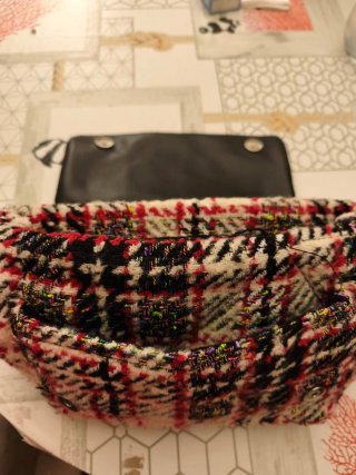 Bolso de hombro tweed cuadros
