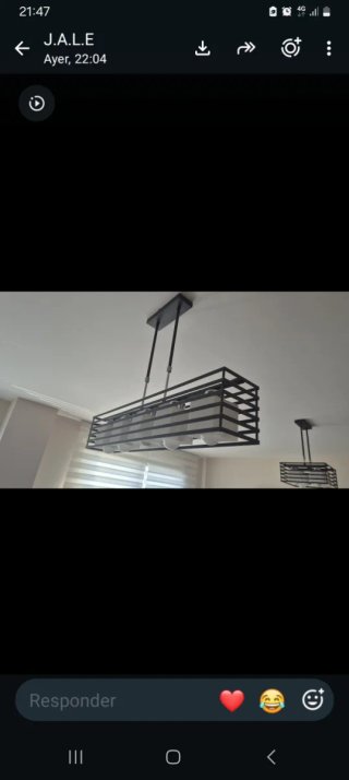 Conjunto de lámparas de salón moderna