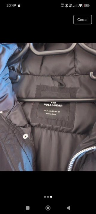 Chaquetón Acolchado Negro Capucha SOLO EN TENERIFE