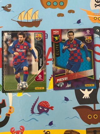 Lote 2 cromos Messi FC Barcelona 2020/2021 Elite
