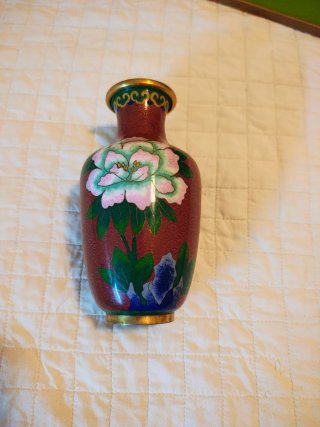 Jarrón chino Cloisonné vintage
