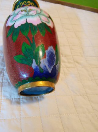 Jarrón chino Cloisonné vintage