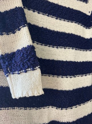 Jersey Zara rayas marinero azul y blanco T.XS