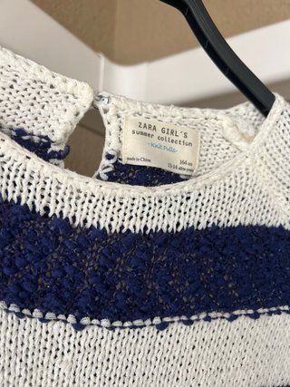 Jersey Zara rayas marinero azul y blanco T.XS
