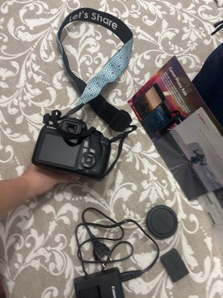 Cámara Canon usada una vez