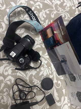 Cámara Canon usada una vez