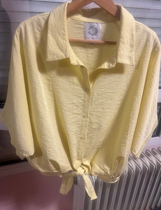 Conjunto Lili Sidonio Camisa y Pantalón XL Amarill