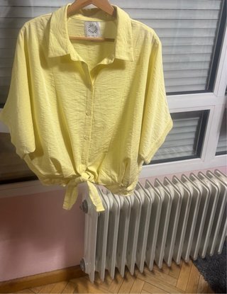 Conjunto Lili Sidonio Camisa y Pantalón XL Amarill