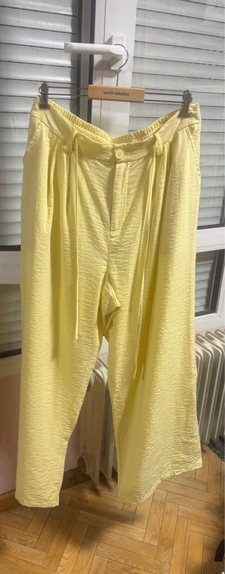 Conjunto Lili Sidonio Camisa y Pantalón XL Amarill