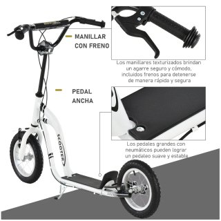 Patinete infantil blanco SCOOTER