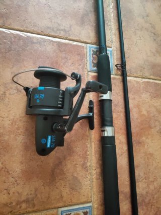 Caña de pescar Livefish 3m + carrete Sea 70