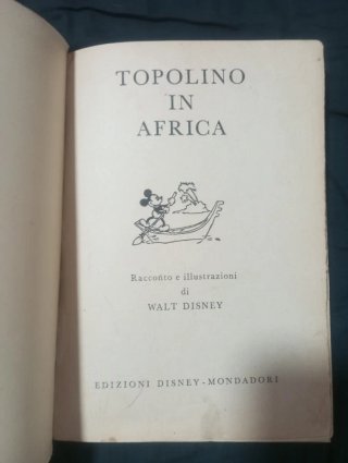 Fumetto Topolino in Africa
