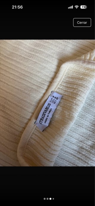 Top de punto beige talla pequeño