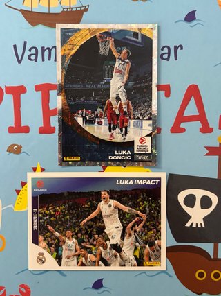2 Cromos Luka Doncic Panini EuroLeague