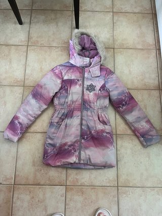 Chaqueta infantil invierno rosa y morada