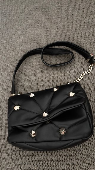 Bolso Zara Negro Tachuelas