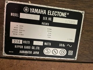 Órgano Yamaha Electone A-55