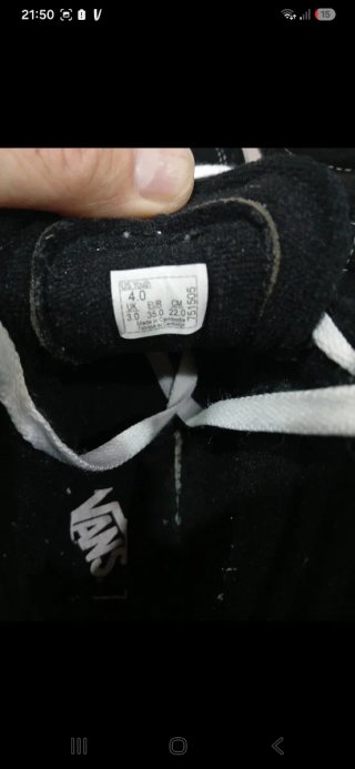 Scarpe Vans alte nere e bianche