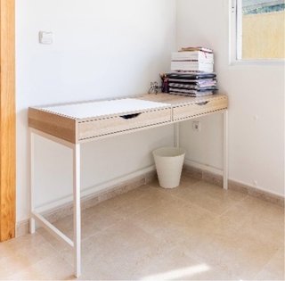 Escritorio moderno madera y metal