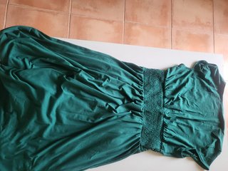 Vestido largo fiesta verde talla XL