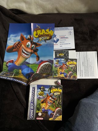 Crash Bandicoot XS - Game Boy Advance Con *MANUAL*