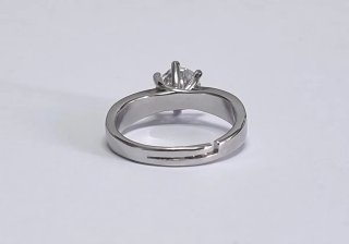 Anillo solitario plata S925 con circonita