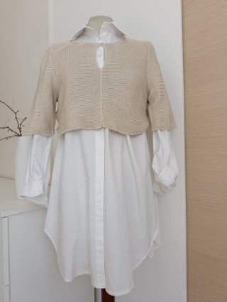 Max Mara maglioncino crop cotone